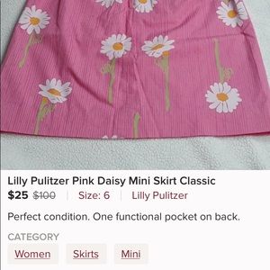 Lily Pulitzer mini dress EUC size 6